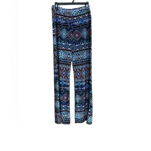 palazzo style pants Aztec design loungewear casual pants L/XL